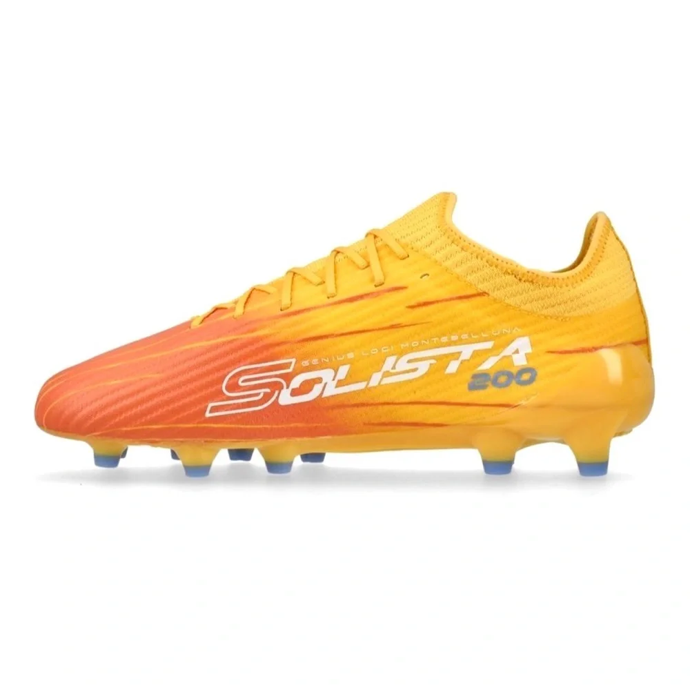 Solista 200 IX FG Lotto Soccer Cleats orange/yellow new in box size 10.5 Unisex